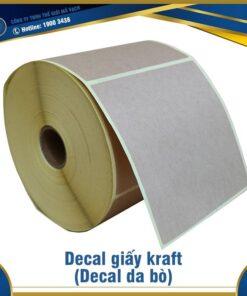 Decal giấy kraft (decal da bò)