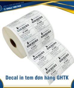 Decal in tem đơn hàng GHTK 50x50mm