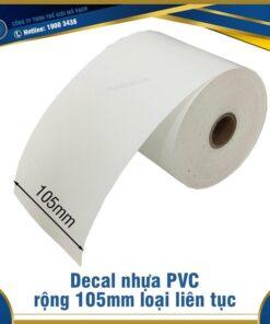 Decal nhựa PVC 105mm liên tục