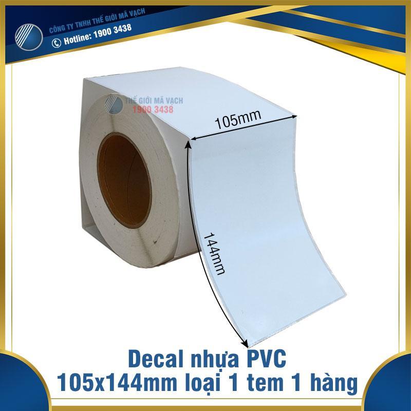 Decal nhựa PVC 105x144mm loại 1 tem 1 hàng 1 Decal nhựa PVC 105x144mm loại 1 tem 1 hàng