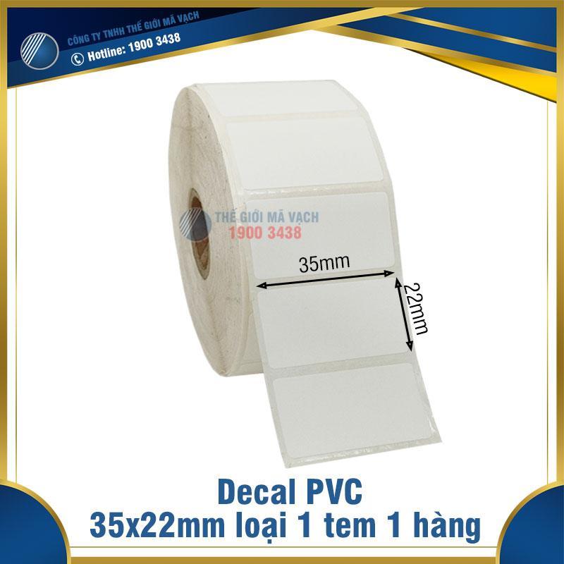 Decal nhựa PVC 35x22mm loại 1 tem 1 hàng 1 Decal nhựa PVC 35x22mm loại 1 tem 1 hàng