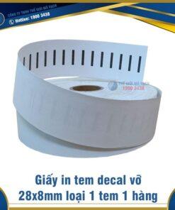 Decal vỡ - tem bể 28x8mm loại 1 tem 1 hàng