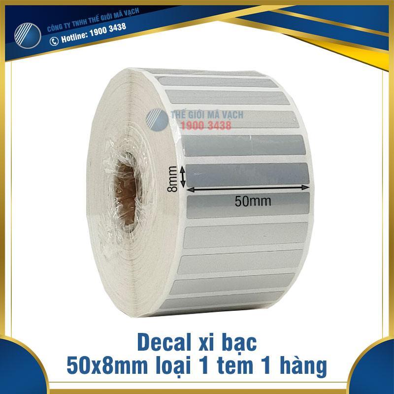 Decal xi bạc 50x8mm loại 1 tem 1 hàng 1 Decal-xi-bac-50x8mm-loai-1-tem-1-hang-thegioimavach.jpg | SAMCO Tech