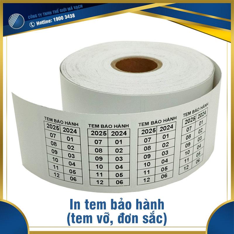 In tem bảo hành (tem vỡ - đơn sắc) theo yêu cầu 1 In tem bảo hành (tem vỡ - đơn sắc) theo yêu cầu