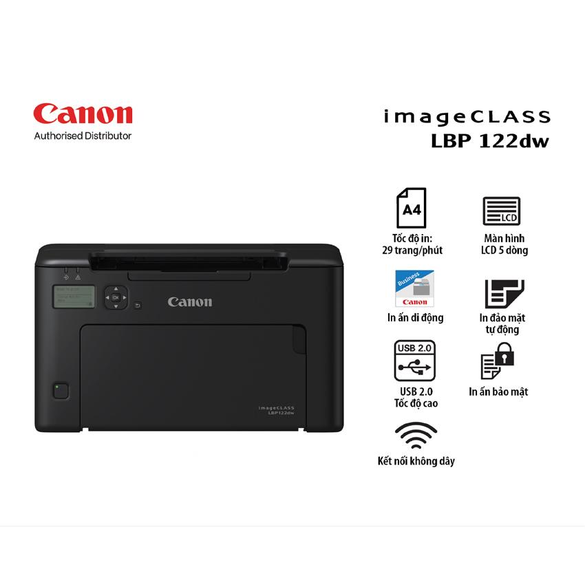 Máy in laser đen trắng Canon LBP122DW ảnh 4