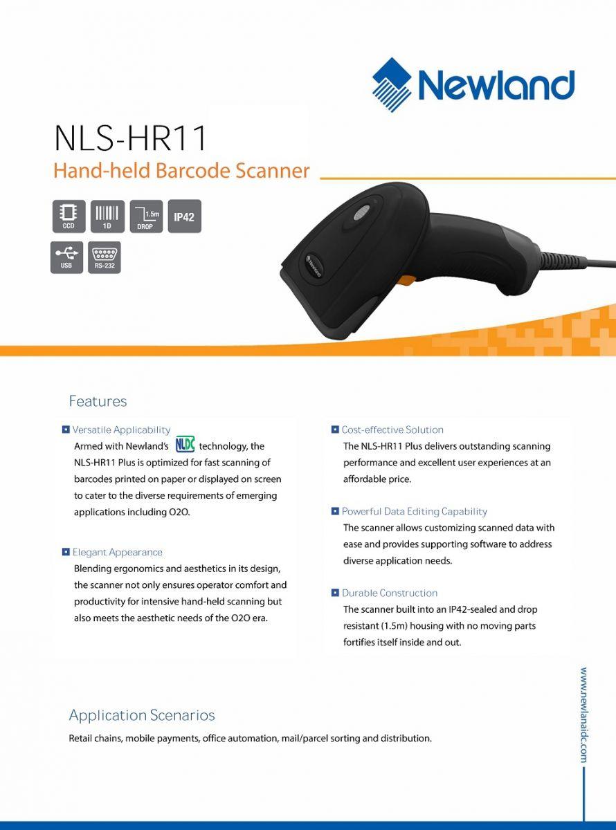 Máy quét mã vạch Newland NLS-HR11 2 DS10051 NLS HR11 Plus Datasheet 1