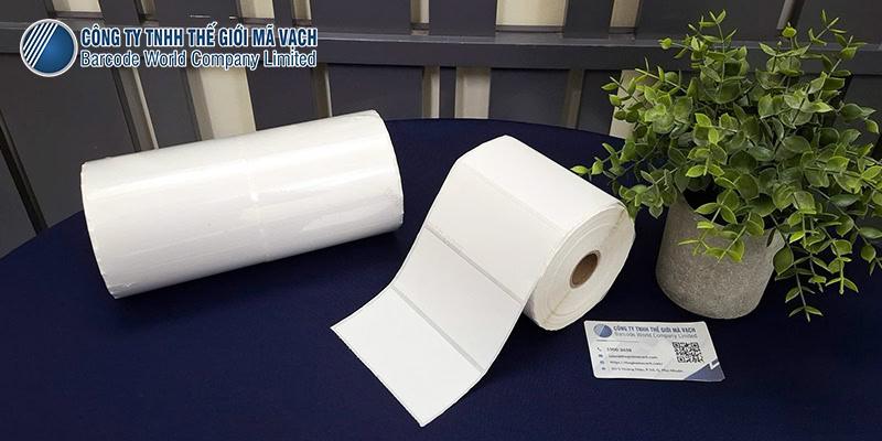 Decal nhựa PVC 100x50mm loại 1 tem 1 hàng chất lượng - giá tốt