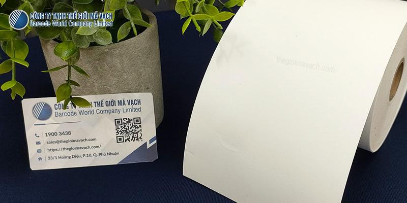 Decal nhựa PVC 105mm liên tục bề mặt láng mịn