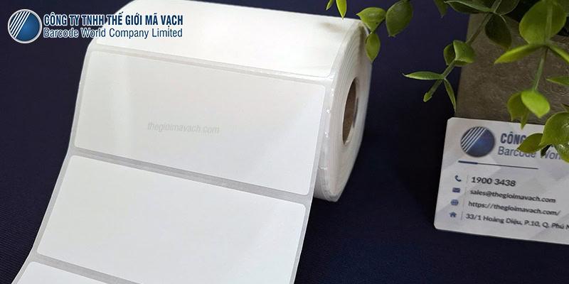 Decal tem in nhiệt 100x40mm loại 1 tem bề mặt mịn màng - đều màu