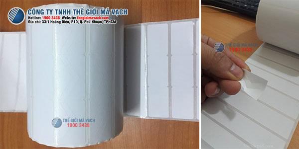 Giấy decal tem xương cá 35x22mm loại 3 tem 1 hàng chống bóc chất lượng cao Giấy decal tem xương cá 35x22mm loại 3 tem 1 hàng chống bóc chất lượng cao