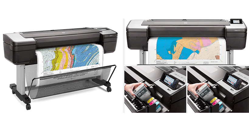 Máy in màu khổ lớn HP DesignJet T1708 44 inch (1VD83A) 4 hp designjet t1708 a1