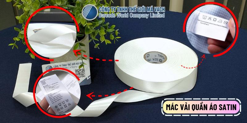 Mác vải quần áo chất liệu Satin Mác vải quần áo chất liệu Satin