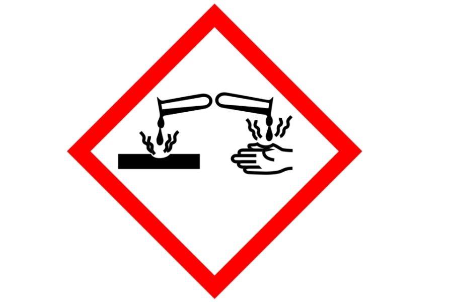 Nhãn cảnh báo chất độc hại hoặc ăn mòn