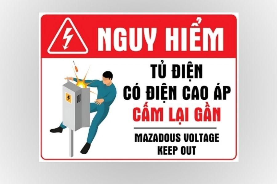 Nhãn cảnh báo hệ thống điện áp cao
