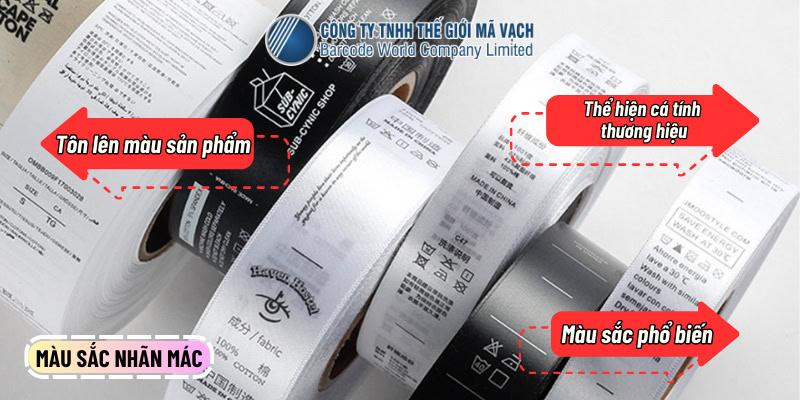 Xem xét màu sắc nhãn mác Xem xét màu sắc nhãn mác