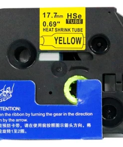 Ống co nhiệt HSe-641 | 17.7mm x 1.5m | Chữ Đen trên nền Vàng