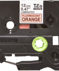 Nhãn in Brother TZe-B31 | 12mm x 8m | Chữ Đen Nền Vàng Neon