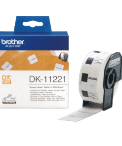Nhãn in Brother DK-11221 | 23mm x 23mm | Giấy trắng bế sẵn