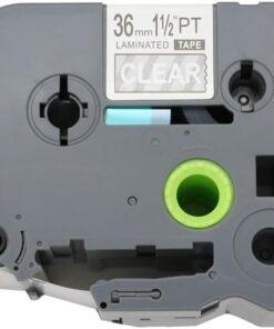 Nhãn in Brother TZe-165 | 36mm x 8m | Chữ Trắng Nền Trong Suốt