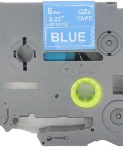 Nhãn in Brother TZe-515 | 18mm x 8m | Chữ Trắng Nền Xanh Dương