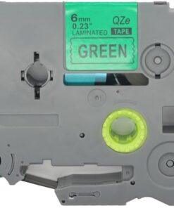 Nhãn in Brother TZe-711 | 36mm x 8m | Chữ Đen Nền Xanh Lá