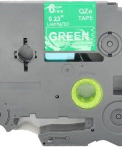 Nhãn in Brother TZe-715 | 36mm x 8m | Chữ Trắng Nền Xanh Lá