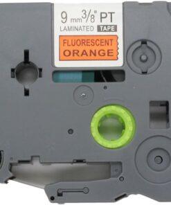 Nhãn in Brother TZe-B21 | 9mm x 8m | Chữ Đen Nền Vàng Neon