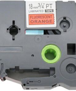 Nhãn in Brother TZe-B41 | 18mm x 8m | Chữ Đen Nền Vàng Neon