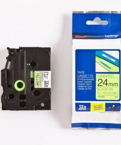 Nhãn in Brother TZe-C51 | 24mm x 8m | Chữ Đen Nền Màu Neon