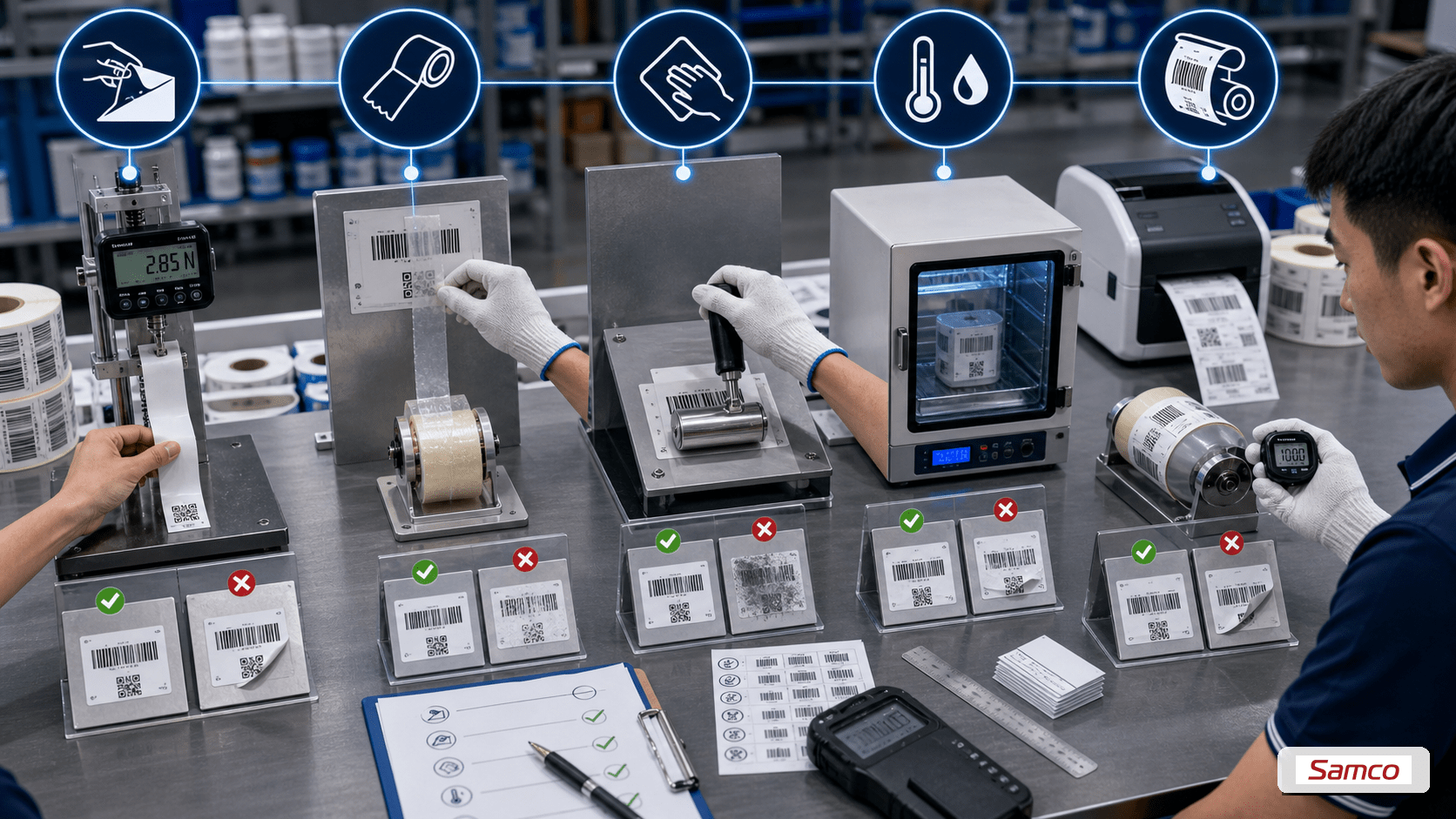 Hướng Dẫn Kiểm Tra Độ Bám Dính Adhesion Test Của Keo Nhãn Đúng Chuẩn 7 5 phương pháp kiểm tra adhesion phổ biến gồm peel test, tape test, rub test, test nhiệt ẩm và test bề mặt cong