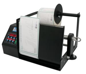 Máy lột nhãn BSC-Q120 fiber có Counter 120mm trục kim loại 1 Máy lột nhãn BSC-Q120 fiber có Counter 120mm trục kim loại