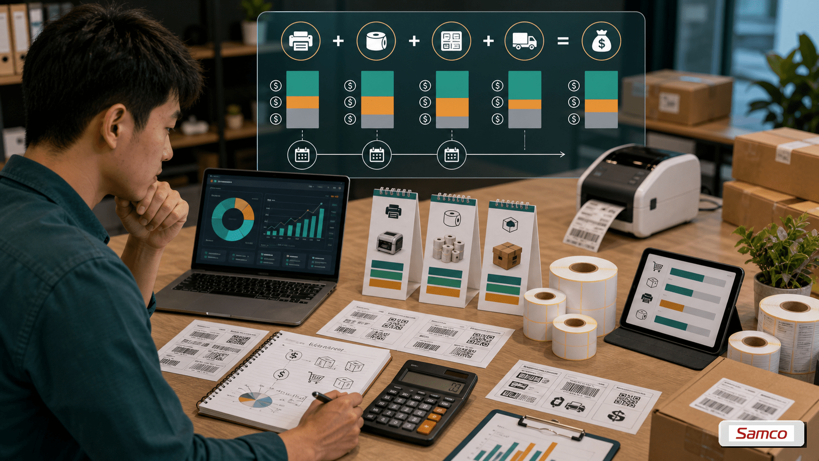 Startup nên chọn máy in nhãn Brother nào phù hợp 5 Chi phí khởi đầu thực tế cho startup gồm máy in nhãn và vật tư trong 3 tháng đầu