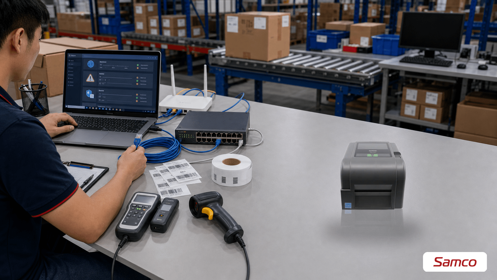Cách in nhãn Brother qua mạng LAN doanh nghiệp 17 Troubleshoot khi máy in Brother không nhận lệnh in qua mạng LAN
