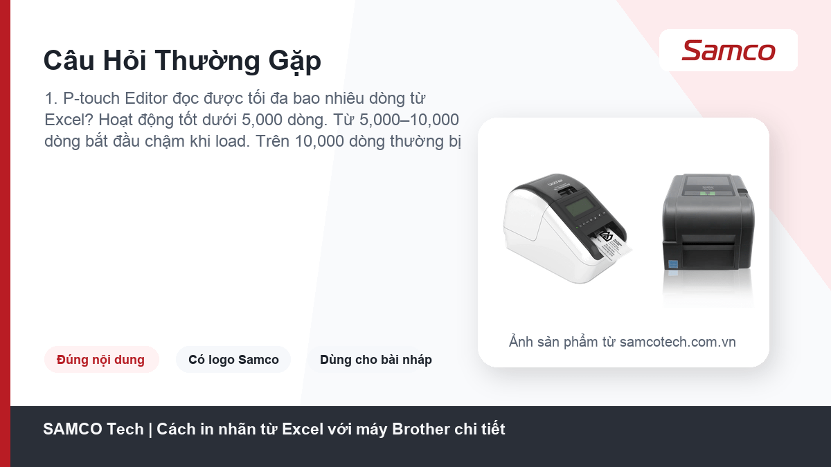 Cách in nhãn từ Excel với máy Brother chi tiết 8 Câu Hỏi Thường Gặp - Cách in nhãn từ Excel với máy Brother chi tiết