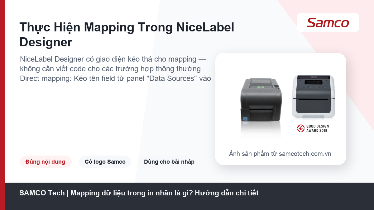 Mapping dữ liệu trong in nhãn là gì? Hướng dẫn chi tiết 12 Thực Hiện Mapping Trong NiceLabel Designer - Mapping dữ liệu trong in nhãn là gì? Hướng dẫn chi tiết