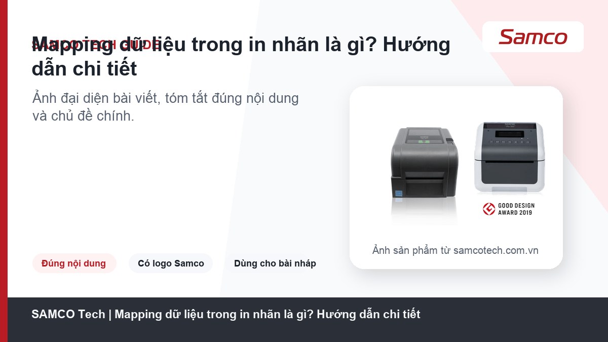Mapping dữ liệu trong in nhãn là gì? Hướng dẫn chi tiết