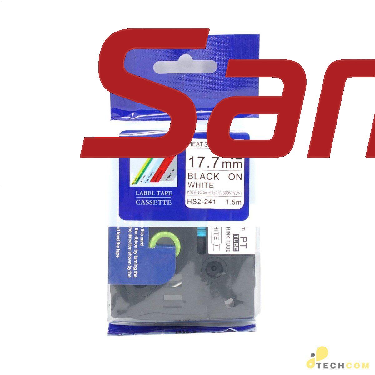 Ống co nhiệt Brother HS2-241 | 17.7mm x 1.5m | Chữ Đen trên nền Trắng 1 Ống co nhiệt Brother HS2-241 17.7mm x 1.5m chữ Đen trên nền Trắng