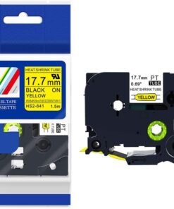 Ống co nhiệt Brother HS2-641 17.7mm x 1.5m chữ Đen trên nền Vàng - cassette chính hãng