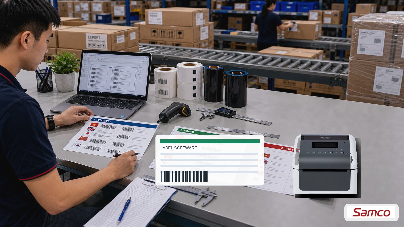 Phần mềm hỗ trợ in nhãn đa ngôn ngữ và quản lý template xuất khẩu