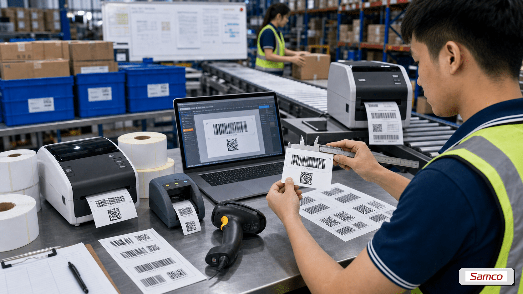 Kiểm tra quiet zone barcode trước khi in nhãn mã vạch hàng loạt