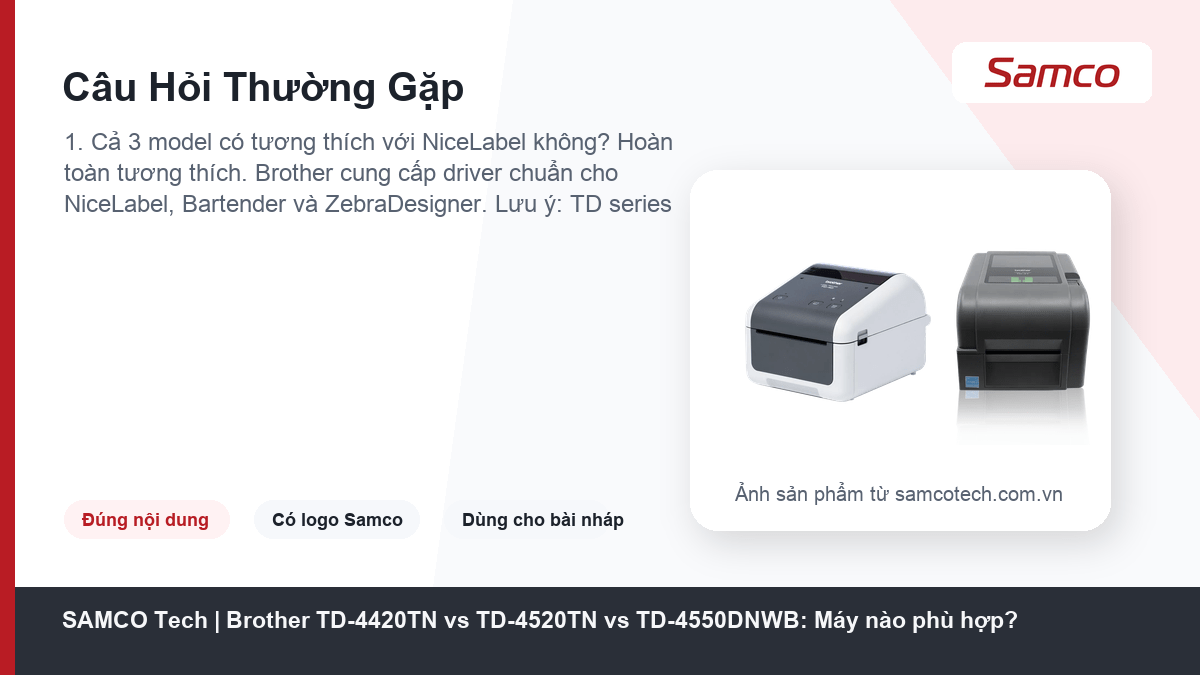 Brother TD-4420TN vs TD-4520TN vs TD-4550DNWB: Máy nào phù hợp? 15 Câu Hỏi Thường Gặp - Brother TD-4420TN vs TD-4520TN vs TD-4550DNWB: Máy nào phù hợp?