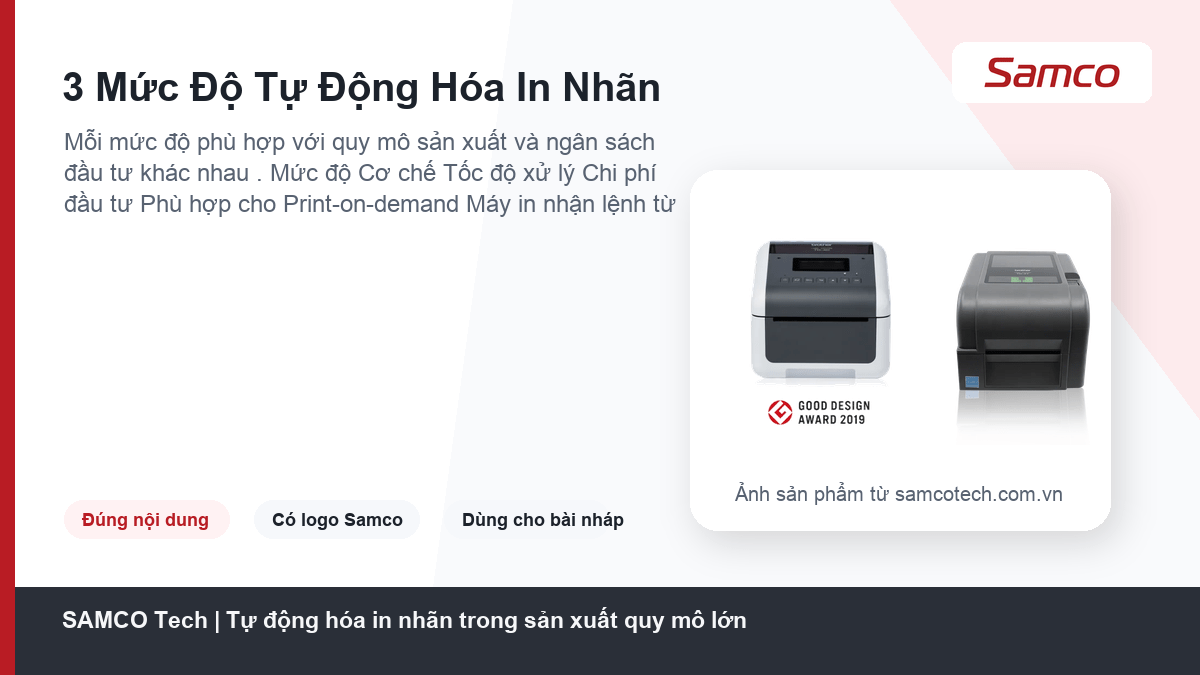 Tự động hóa in nhãn trong sản xuất quy mô lớn 5 3 Mức Độ Tự Động Hóa In Nhãn - Tự động hóa in nhãn trong sản xuất quy mô lớn