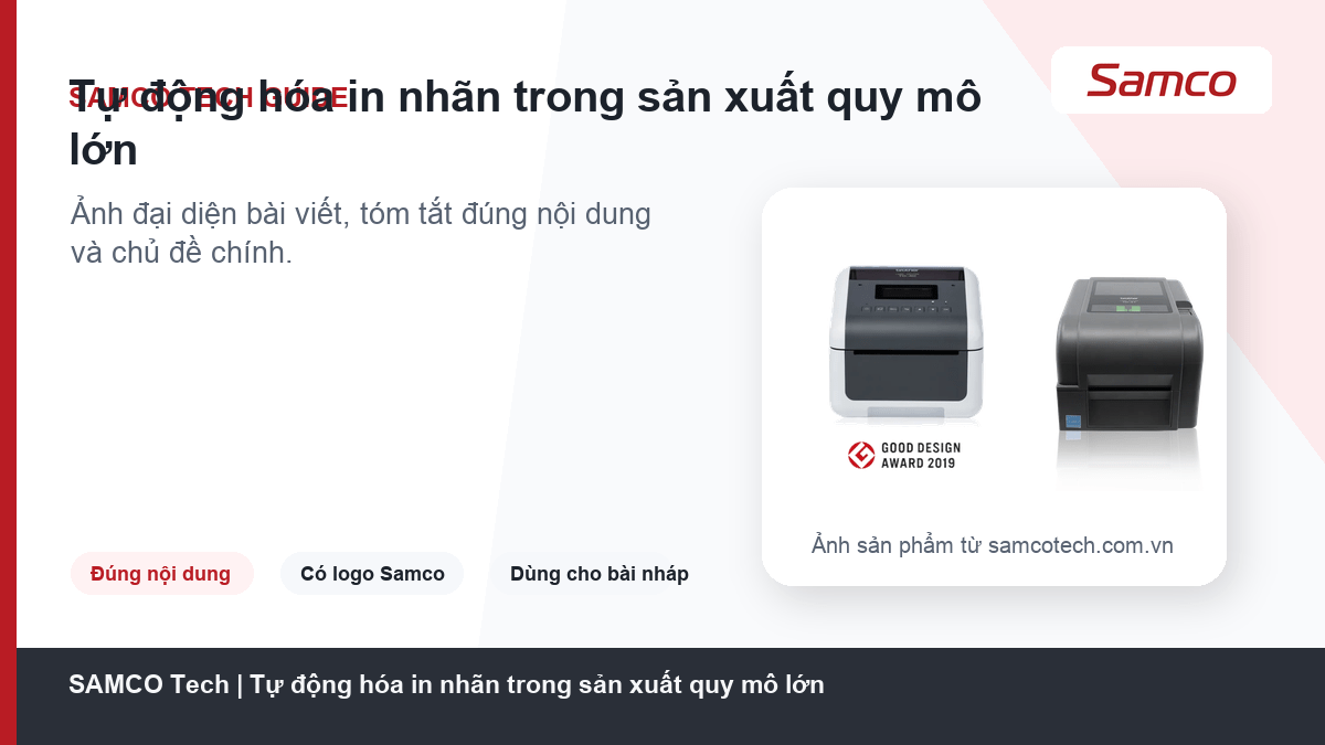 Tự động hóa in nhãn trong sản xuất quy mô lớn