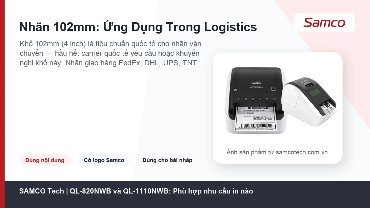 Hướng Dẫn Sử Dụng Máy In Nhãn Brother QL-1110NWB 2 Hình minh họa: Nạp cuộn nhãn DK khổ rộng và thao tác in