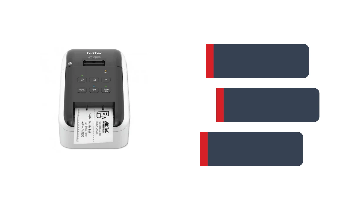 Hướng Dẫn Sử Dụng Máy In Nhãn Brother QL-810W 5 Hình minh họa: Chọn cuộn DK và lưu ý bảo trì