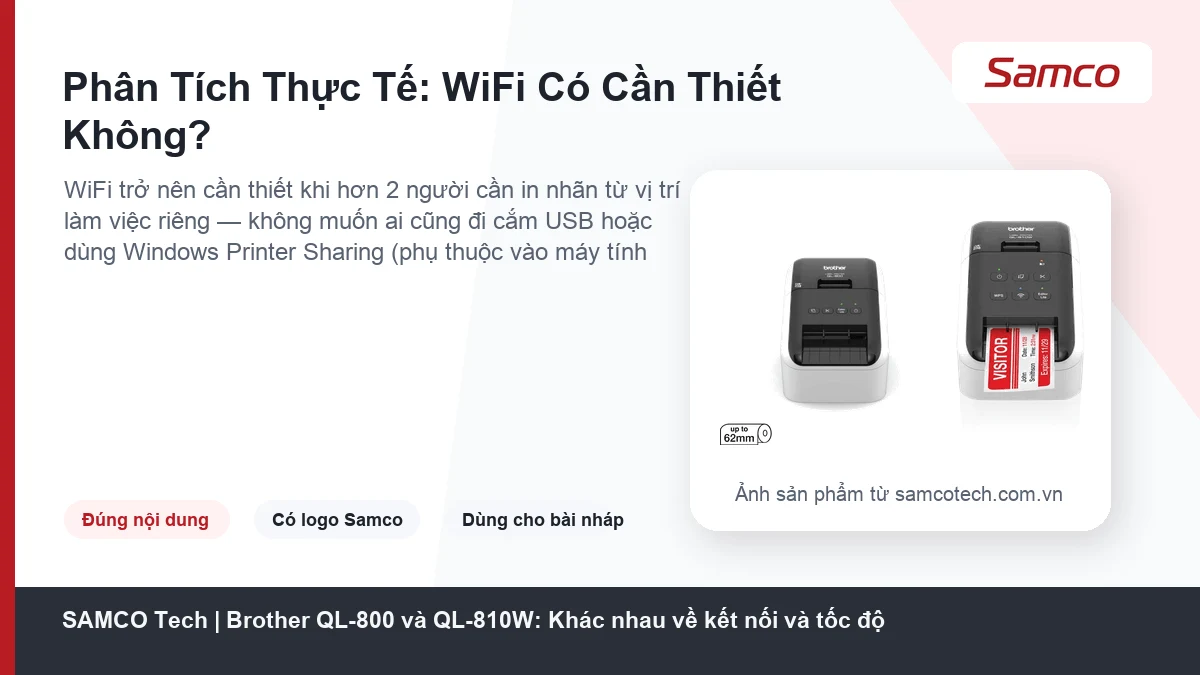 Hướng Dẫn Sử Dụng Máy In Nhãn Brother QL-810W 3 Hình minh họa: Kết nối Wi-Fi và in từ máy tính, điện thoại