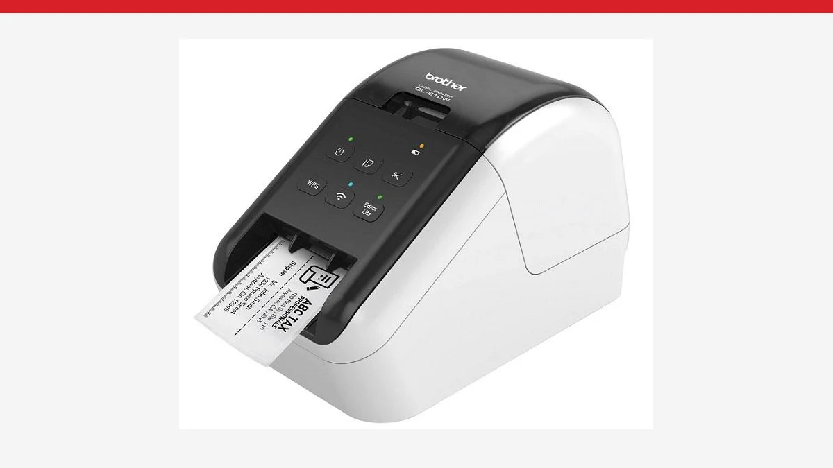 Hướng Dẫn Sử Dụng Máy In Nhãn Brother QL-810W 1 Hình minh họa: Máy in nhãn Brother QL-810W là máy gì, in được gì?