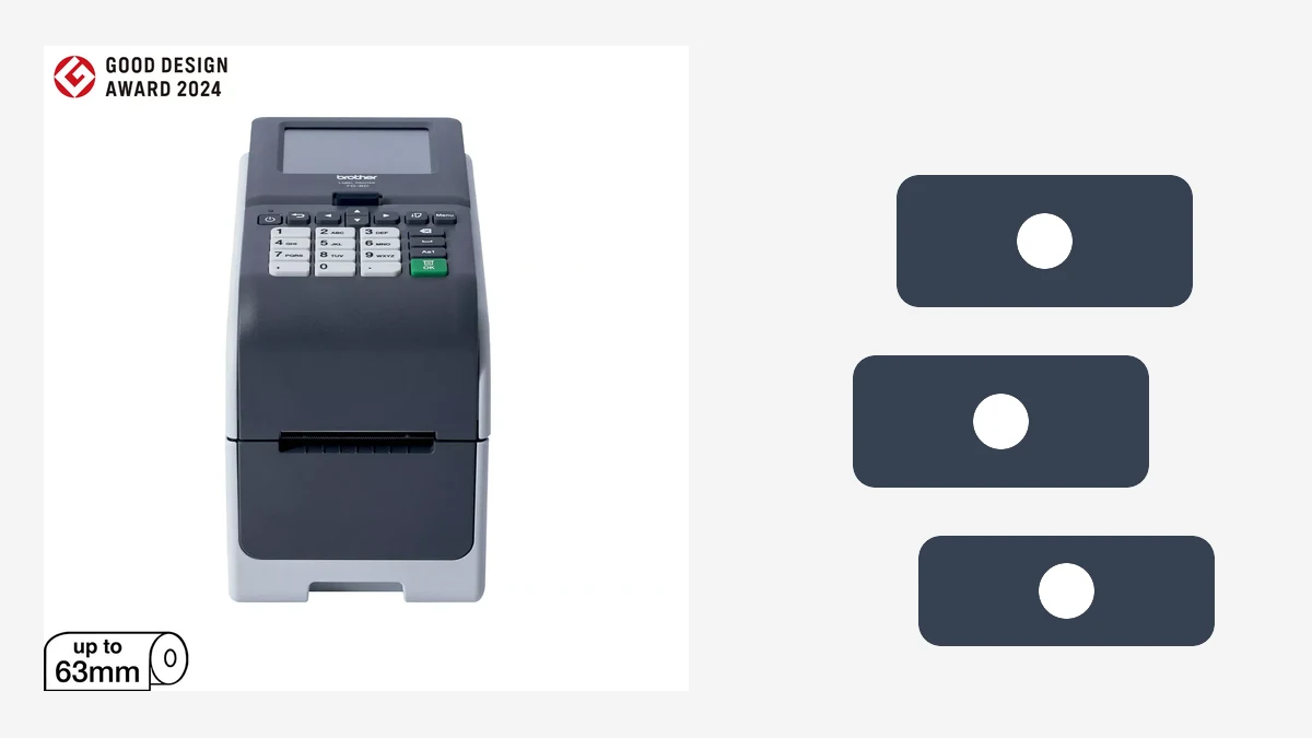 Hướng Dẫn Sử Dụng Máy In Nhãn Brother TD-2320DSA 13 Hình minh họa: Ứng dụng trong bán lẻ, y tế và truy xuất thực phẩm