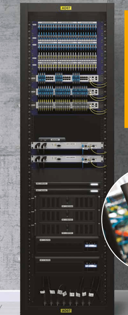 PT-E550WVP đánh dấu cáp tủ rack datacenter