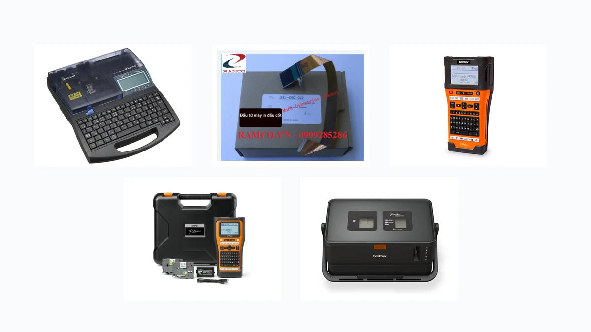 So Sánh Máy In Ống Lồng: Letatwin vs Brother vs L-Mark 4 Hình minh họa: Brother PT-E — hybrid cầm tay vừa in nhãn vừa in ống